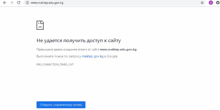 1-класска жана бала бакчага балдарды электрондук каттоо сайты иштебей жатат