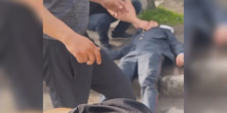 Бишкекте аял киши унаасы менен милиция кызматкерин сүзүп кетти