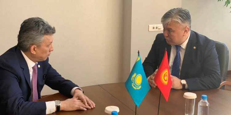 Кыргызстан менен Казакстан чек арада токтоп турган жүк ташуучу унаалар маселесин талкуулады