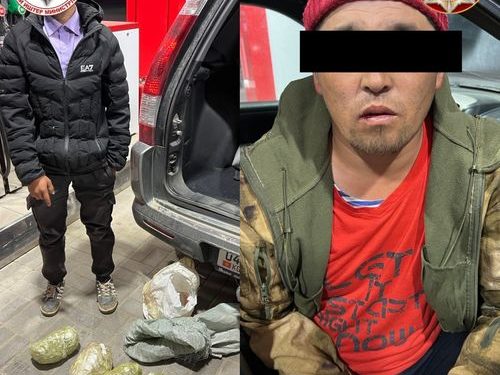 Токтогулда 100 миң сомго 5 килограммдан ашык гашиш сатып жаткандар кармалды