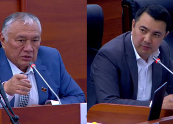 «Давайте дебей эле сүйлөңүз». Жогорку Кеңеште эки депутат кайым айтышты