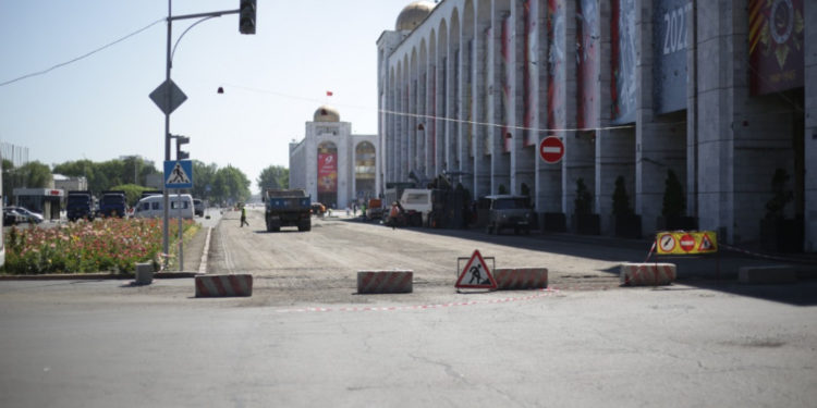 «Ала-Тоо» аянтындагы жол 1 жума жабык болот