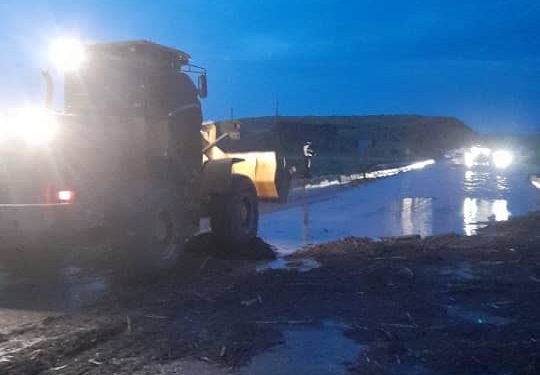 Бишкек-Ош жолун каптаган суу. Жол толук тазаланды