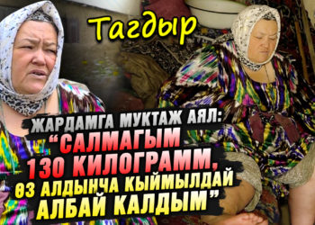 “Салмагым 130 килограмм, өз алдынча кыймылдай албай калдым” дейт жардамга муктаж аял