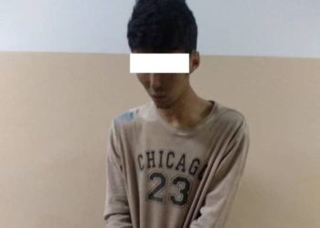 Түн ичинде унаанын айнегин сындырып жаткан шектүү кармалды