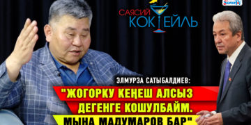 Сатыбалдиев: «Зулушев мыйзамды чаккан адам, ал жөндөн жөн кылмыш ишин козгобойт» #Саясий_коктейль