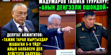 ЖАҢЫЛЫКТАР. Мадумаров Ташиев тууралуу: «Анын деңгээли ошондой»