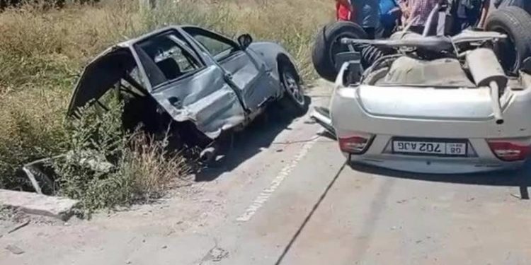 «Унаа бөлүнүп кеткен». Бишкекте жол кырсыгы катталды