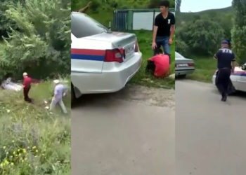 Жалал-Абадда окуучу башкарган унаа кырсыкка кабылып, жанындагы жигит каза болду (видео)