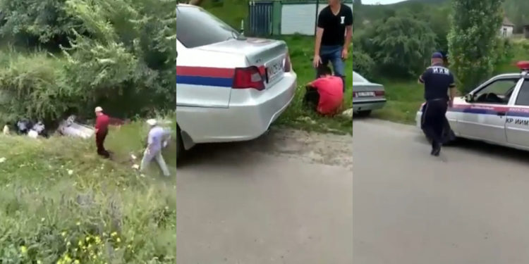 Жалал-Абадда окуучу башкарган унаа кырсыкка кабылып, жанындагы жигит каза болду (видео)
