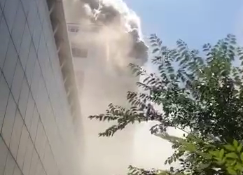 Бишкекте «Вефа» соода борборунан өрт чыкты (видео)