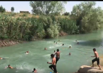 Жыргал ай! Кара-Сууда каналга түшкөн топ баланын видеосу көңүлдү бурду (видео)