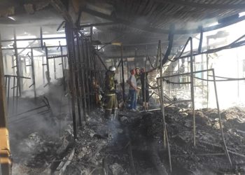 Караколдогу «Актилек» базарында чыккан өрт толугу менен өчүрүлдү