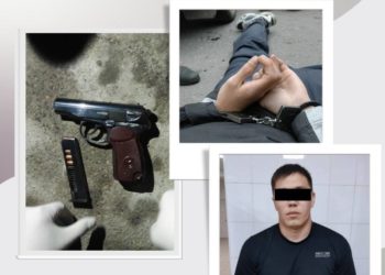 Баңги кылмыштарына шектелген Жалал-Абаддын тургунунан тапанча табылды (видео)