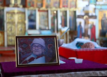 Ошто Улуу Ата Мекендик согуштун ардагери Тягунова акыркы сапарга узатылды (сүрөт)