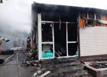 Бишкектеги тигүүчү цех өрттөндү (сүрөт)