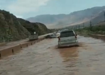 Боом капчыгайында кайра сел жүрүп, жол бир тараптуу жабылды (фото, видео)