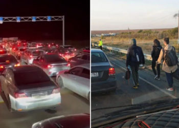 «Аягы көрүнбөйт». Орусиядан Казакстанга чыгып кетүүнү каалагандар көп болууда