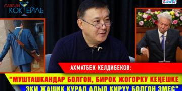 Келдибеков: «Ташиев Июнь окуясында «атсаңар, мени аткыла» дегени бул баатырлык» #Саясий_коктейль