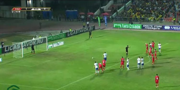 ⚽ Кыргызстан менен Орусиянын жолдоштук беттешинин 1-бөлүгү 1:1 менен аяктады
