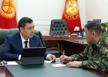 Жапаров кайсы эмгеги үчүн Ташиевге «Кыргыз Республикасынын Баатыры» сыйлыгы берилгенин айтты