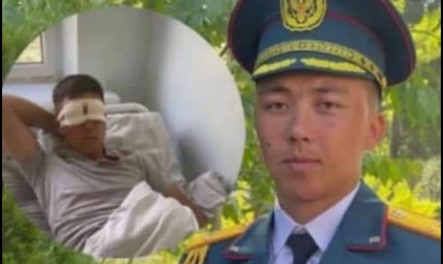 «Эки көзүнө тең снаряддын чачырандысы кирген». Баткендеги чек арада 24 жаштагы Элдияр Төлөнов жаракат алды