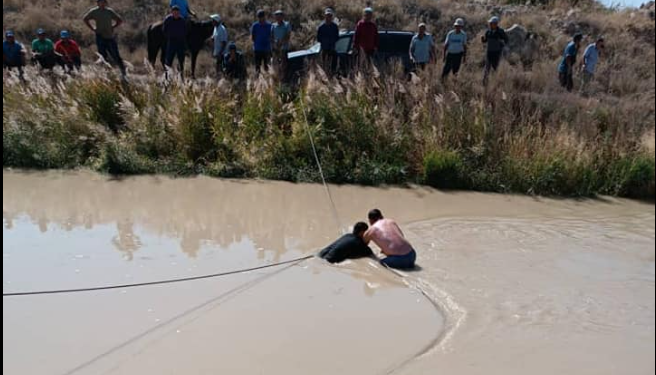 «Өзү дайынсыз». Таласта мал базарга кеткен жарандын унаасы каналдан табылды