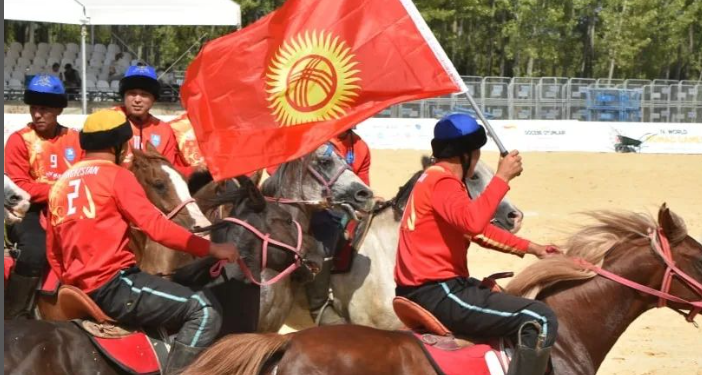 Дүйнөлүк көчмөндөр оюндарында көкпар боюнча Кыргызстан Түркияны утту