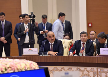 Төрага Нурланбек Шакиев Самаркандда өтүп жаткан КМШ ПААнын Кеңешинин отурумуна катышты