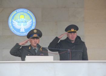 Ташиев жаш жоокерлердин аскердик ант берүүсүнө катышты