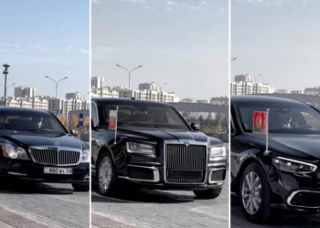 КМШ өлкөлөрүнүн президенттери Астанада кандай унаалар менен жүрдү?