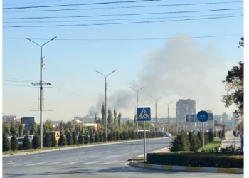 Бишкекте кафе өрттөнүп жатат