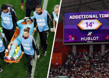 Футбол боюнча Дүйнө чемпиондугу. Англия менен Ирандын беттеши 117 мүнөткө созулду