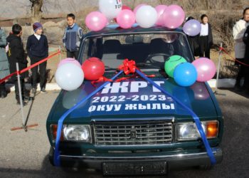 Нарында ЖРТдан 200дөн ашык балл алган окуучуга унаа белек кылынат. Мугалимгечи?