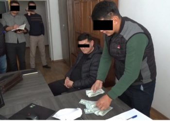 Караколдо ишкана директору УКМКнын кызматкерине 5 миң доллар пара берүүгө шектелип кармалды