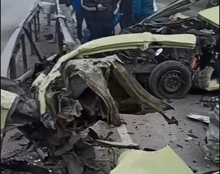 «Унаа чачырап кеткен». «Манас» аэропортуна барчу жолдо жол кырсыгы катталды