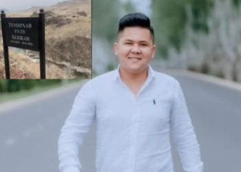 Боомдо ырчы Бекжан Темирхан жол кырсыктан каза болгон жерге белги коюлду (видео)