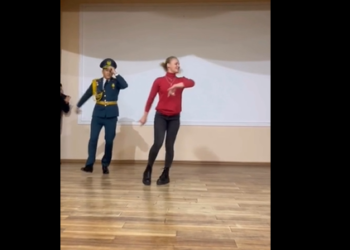 Валентина Шевченконун лезгинканы тытып жаткандагы видеосу