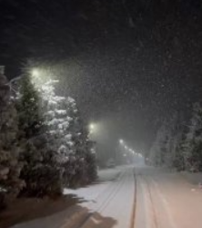 Жомоктогудай… Түндө Ала-Арчага кар жаады (видео)