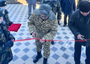 УКМКнын кезектеги жаңы имараты Таласта ачылып, кызыл тасмасын Ташиев кести