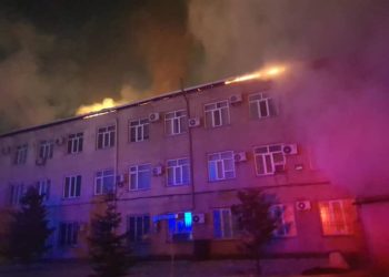 Түндө түндүк-чыгыш Бажы кызматынын имаратында өрт чыкты (сүрөт)