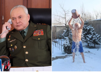 Бишкектин 65 жаштагы тургуну ызгаарда муздак сууга жуунат