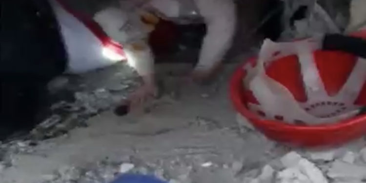 Түркияда кичинекей кызды урандынын алдынан аман алып чыгышкан видео тарады