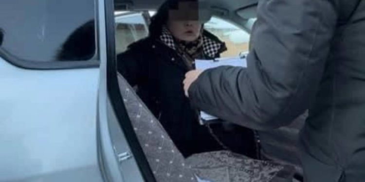 Нарында миң сомдуктарды алып жаткан жеринен аял киши кармалды