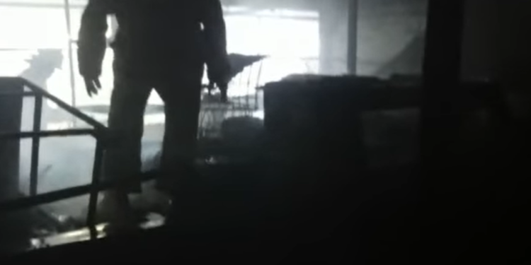 Бишкектеги «Аламүдүн» базарынан өрт чыкты (видео)