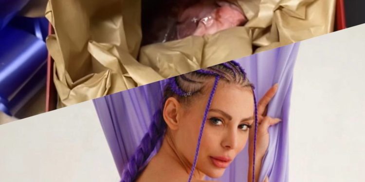 Белгилүү орус блогерине 8-мартка белек катары «жүрөк» таштап кетишкен (сүрөт)