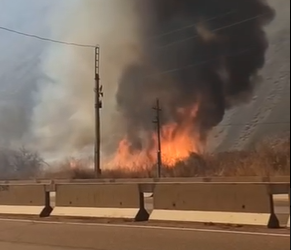 Боом капчыгайында өрт чыкты (видео)