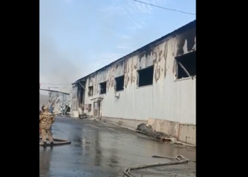 Бишкектеги «Алькони» заводунун өрттөн кийинки абалы (видео)