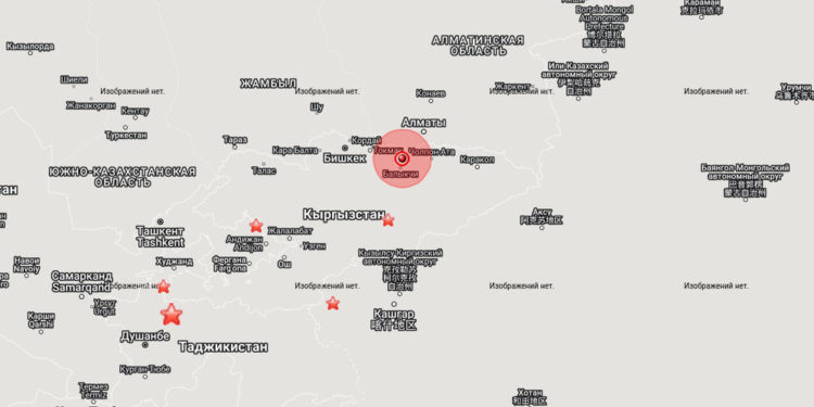 Чүй жана Ысык-Көлдө жер титиреди