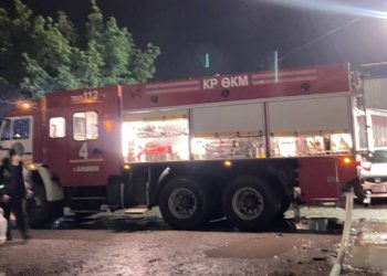 Бишкекте көп кабаттуу үйдөн өрт чыгып, 100дөй жаран эвакуацияланды